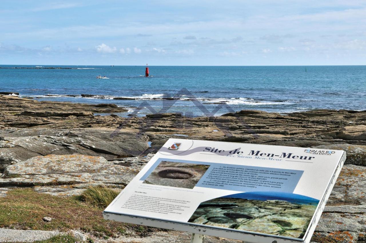 Localise - M3A La Maison Du Pecheur Au Guilvinec - Chambres Vue Mer - A 20M De La Mer Situee A La Pointe De Men Meur - Tout A Pied, Plage, Port, Centre, Commerces, Marche - Wifi Inclus - Linge De Lit Inclus - Jardin Clos - En Option , Menage Et Servi Exterior foto